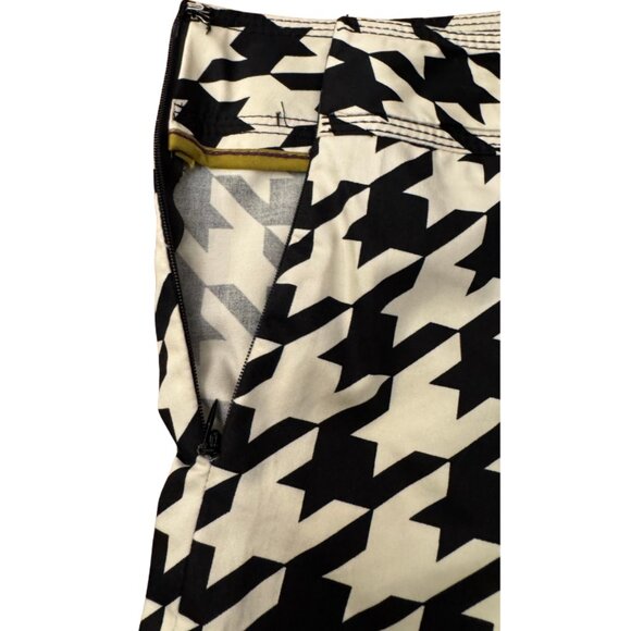 Merona Houndstooth Cotton A-Line Skirt Size 2 - Picture 4 of 6